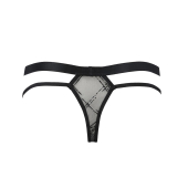 Чоловічі прозорі стринги Passion 029 THONG COLLIN XXL/XXXL Black, сітка