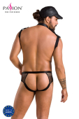 Комплект еротичної чоловічої білизни Passion 038 JOHN XXL/XXXL Black, боді, кепка
