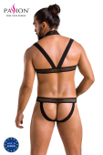 Комплект чоловічої білизни з кріпленнями Passion 043 JACOB S/M Black, труси, шлейки