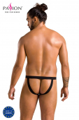 Чоловічі сліпи на шнурівці Passion 044 SLIP BEN L/XL Black, екошкіра, люверси