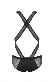 Чоловіче еротичне сітчасте боді Passion 045 VICTOR XXL/XXXL Black, екошкіра, сітка