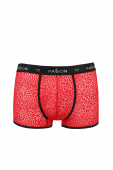 Чоловічі прозорі боксери Passion 046 SHORT PARKER S/M Red, сітка, під леопард