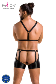 Комплект еротичної чоловічої білизни Passion 047 SET JOHN L/XL Black, труси, портупея