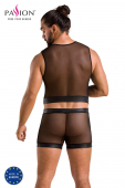 Комплект чоловічої білизни на шнурівці Passion 053 SET WILLIAM L/XL Black, жилет, боксери