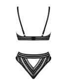 Комплект білизни Obsessive Natilya 2-pcs set XS/S, black, бюстгальтер, трусики