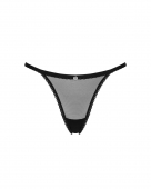 Прозорі стрінги із мереживом Obsessive Celia Noir thong XS/S