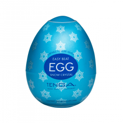 Мастурбатор-яйце Tenga Egg Snow Crystal з охолоджувальним лубрикантом