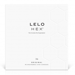 Презервативи LELO HEX Condoms Original 36 Pack, тонкі та суперміцні