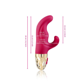 Вібратор-кролик Mystim Hop Hop Bob Fuchsia, потужний мотор, 8 режимів