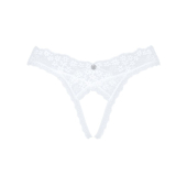 Мереживні танга Obsessive Heavenlly crotchless thong M/L, з доступом