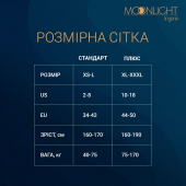 Сукня-бодістокінг Moonlight Plus Model 01 XL-XXXL Black, міні, без рукавів