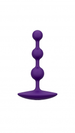Анальне намисто Romp Amp Dark Purple, силікон, макс. діаметр 2,6 см