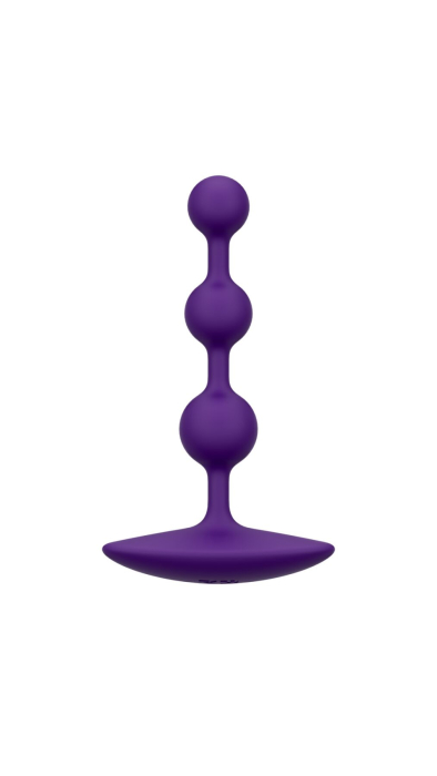 Анальне намисто Romp Amp Dark Purple, силікон, макс. діаметр 2,6 см