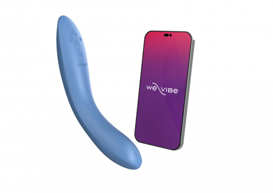 Смарт-вібратор We-Vibe Rave 2 Twisted Pleasure Blue, для точки G та входу в піхву, 2 мотори