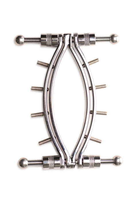 Затискач для вагіни Master Series: Spread 'Em Poker Vagina Clamp with Adjustable Pressure Screws, ши