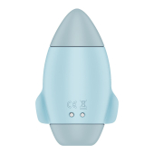 Вакуумний стимулятор з вібрацією Satisfyer Mission Control Blue, 2 незалежні мотори