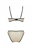 Комплект Passion LORINA SET, S/M, beige, бюстгальтер та трусики