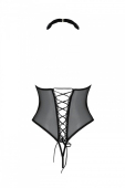 Еротичне боді Passion TRISHA BODY, S/M, black, з відкритими чашками