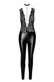 Комбінезон Noir Handmade F298 Libido Deep-V catsuit with collar and pearl chain - S
