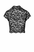 Топ Noir Handmade F303 Essence lace top with high collar - L