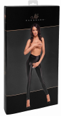 Легінси Noir Handmade F304 Taboo wetlook leggings with open crotch and bum - XL