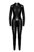 Комбінезон Noir Handmade F319 Caged wetlook catsuit with zippers and ring - L