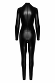 Комбінезон Noir Handmade F319 Caged wetlook catsuit with zippers and ring - XL