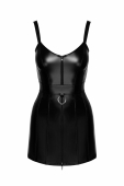 Сукня Noir Handmade F320 Starlet wetlook minidress with ring belt - M