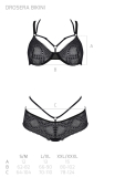 Комплект Passion DROSERA BIKINI black, XXL/XXXL, бюстгальтер і трусики-кюлоти