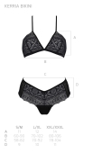 Комплект Passion KERRIA BIKINI black, XXL/XXXL, бралет і трусики-бікіні