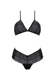 Комплект Passion KERRIA BIKINI black, XXL/XXXL, бралет і трусики-бікіні