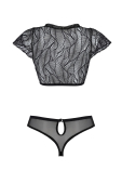 Комплект Passion LEAFA BIKINI black S/M - ECO Passion