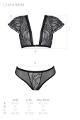 Комплект Passion LEAFA BIKINI black S/M - ECO Passion