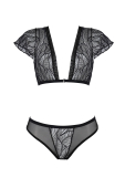 Комплект Passion LEAFA BIKINI black S/M - ECO Passion