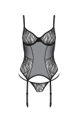 Корсет Passion LEAFA CORSET black L/XL - ECO Passion