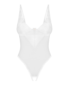 Боді з доступом Obsessive Alissium crotchless teddy, XS/S, ліф з м’якою чашкою, високі трусики