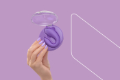 Вібратор для пар FairyGasm PleasureBerry violet, зарядний кейс, пульт ДК
