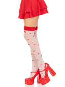 Панчохи Leg Avenue Polka Dot Mushroom Thigh Highs One Size