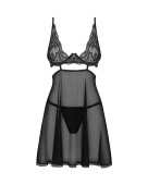 Бебі-дол Obsessive Nutris babydoll & thong XL/2XL