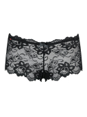 (SALE) Мереживні трусики-шортики Obsessive Idillia shorties black L/XL
