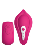 Вибратор в трусики Liebe Panty Vibe Recargable Cerise, нагрев до 39 °C, пульт, трусики S-M в комплекте