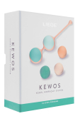 Вагинальные шарики Liebe Kewos — Peach/Mint, 5 шариков в комплекте, 15, 25, 35, 45 и 55 г