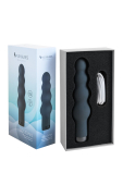 Вибратор S Pleasures Bullets Obsidian, черный, в виде ряда шариков, 10 режимов, диаметр 4,2 см