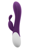 Вибратор-кролик S Pleasures Premium Corabi Rabbit, фиолетовый, ушки для клитора, 16 режимов, нагрев