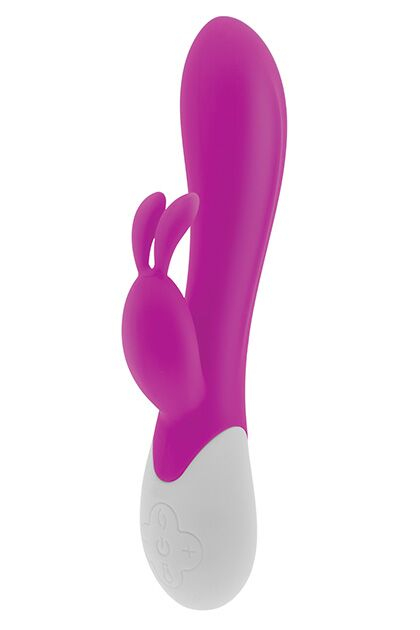 Вибратор-кролик S Pleasures Premium Corabi Rabbit, розовый, ушки для клитора, 16 режимов, нагрев
