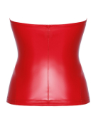Корсет Noir Handmade F355 Red powerwetlook corset - M