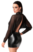 Платье Noir Handmade F348 Powerwetlook and tulle dress - M