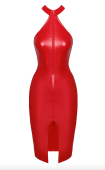Платье Noir Handmade F354 Red powerwetlook dress - S