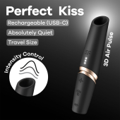 Вакуумный стимулятор Satisfyer Perfect Kiss, магнитная технология 3D Air Pulse, 30 режимов работы