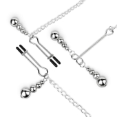 Зажимы для сосков и клитора Bedroom Fantasies: Nipple and Clitoris Clamps - Silver